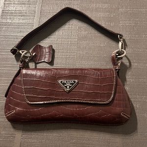 Vintage Prada Milano Dal 1913 Crocodile Brown Bag, used only twice,